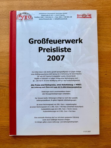 Alter pyro partner - pyro-partner, feuerwerk