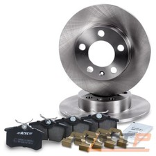 BREMSSCHEIBEN VOLL Ø230 + BELÄGE HINTEN FÜR AUDI A3 SEAT IBIZA LEON SKODA FABIA