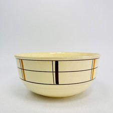 VEB Reichenbach Schüssel Schale Linien Steingut Keramik 52 DDR Ø 22,7 cm