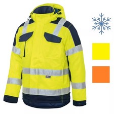 VIZWELL Warnschutzjacke VWT 153 Warnjacke Warnschutz Jacke Winter Wetterjacke