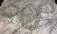 3 schöne Vintage Kristall