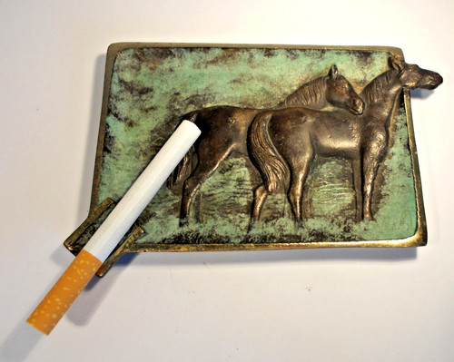 Aschenbecher messing bronze - aschenbecher,