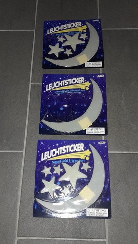Leuchtsticker sterne mond - leuchtsticker,