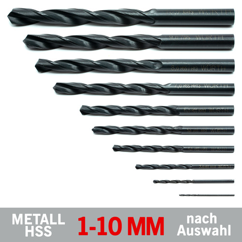 Würth spiralbohrer 10mm - spiralbohrer, 1-10mm