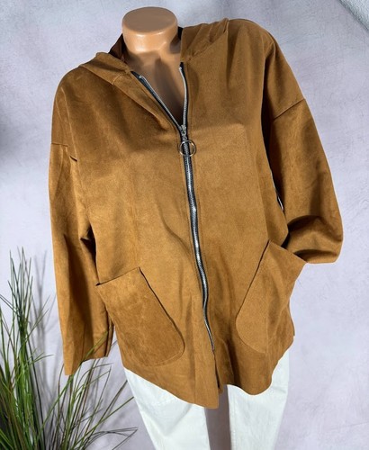 Damen jacke wildlederoptik - damen,