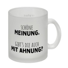 Klugscheißer Glas Tasse mit