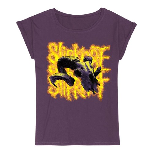 Slipknot shirt damen burning - t-shirt,