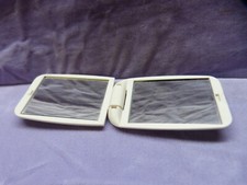 Handtaschenspiegel  -  Spiegel für die Handtasche  -  hellgrau