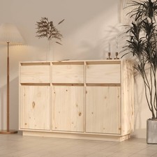 Sideboard Kommode mit 3 Schubladen Anrichte Schrank Wohnzimmerschrank Massivholz