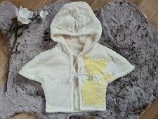 Wendejacke Bolero Baby Mädchen Handmade Weiß Gr:80/86 Übergang
