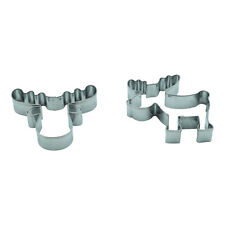 Ausstecher 2er Set Elch Elchkopf Ausstecher Ausstechform Keksausstecher Rentier