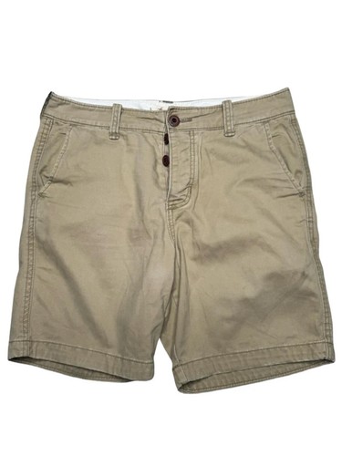Hollister beige chino shorts - hollister,