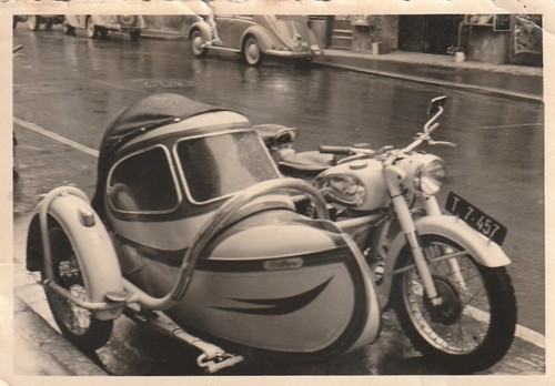 Vintage foto motorrad mit - foto,
