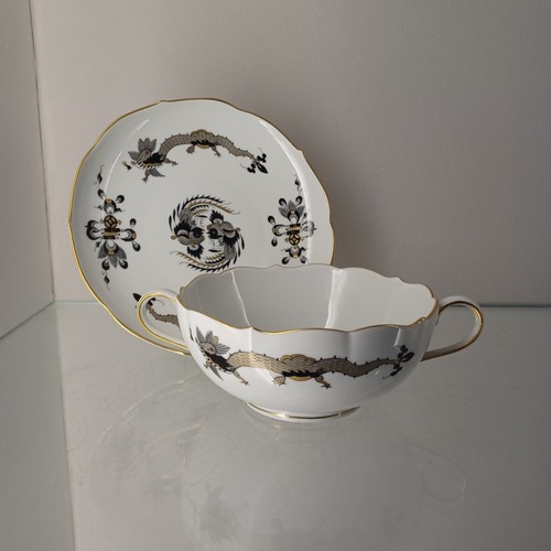 Meissen suppentasse mit - meissen,