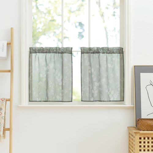 Fenstergardinen 2er set - fenstergardinen, b