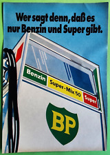 28. BP Treibstoff Tankstelle Zapfsäule Werbeanzeige Werbung Reklame 1973