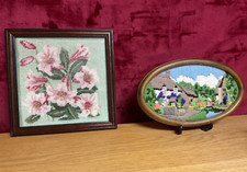 Vintage 2 gestickte Bilder