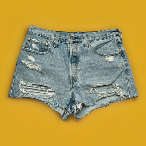 Levi 501 hotpant destroyed - hotpant,