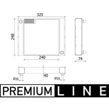 Kühler Motorkühlung MAHLE CR