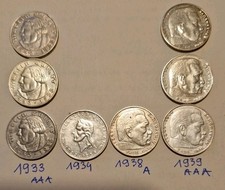 Silbermünzen 2 reichsmark - silbermünzen,