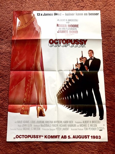 Octopussy kinoplakat poster - octopussy,