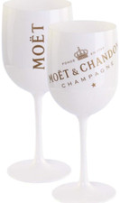 2 STÜCK GLÄSER WEISS MOET CHANDON ICE IMPERIAL EDEL OHNE CHAMPAGNER