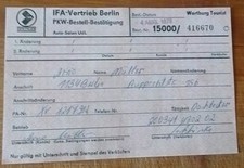 DDR, IFA-Vertrieb