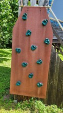 Kletterwand 180x80 cm Kinder Klettergerüst Boulderwand 11 Griffe Outdoor