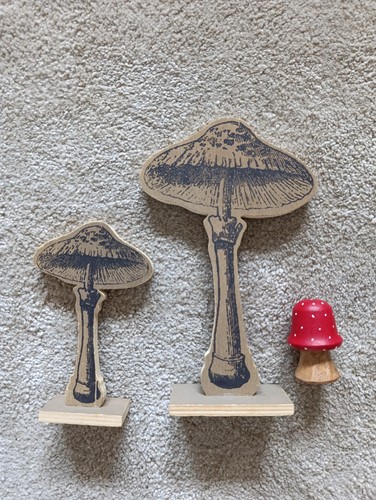 Deko pilze holz - deko, 7cm