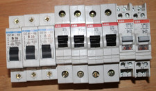 7 Stück  Sicherungsautomaten 16A 230V  1-polig + 2 Installationsrelais 16A 230V