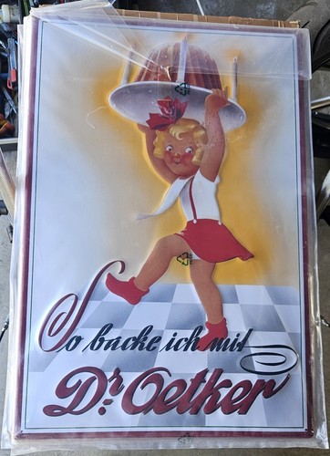 Blechschild oetker 60x40cm - blechschild,