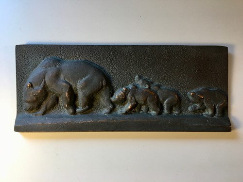 Lauchhammer bronze relief - lauchhammer, /