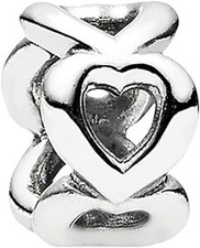 Pandora Silber Zwischenelement Offene Herzen 790454