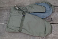 BW Bundeswehr Kälteschutz Fäustlinge oliv Überziehhandschuhe Lederbesatz 