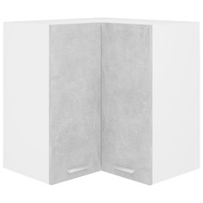 Hänge eckschrank betongrau - eckschrank,