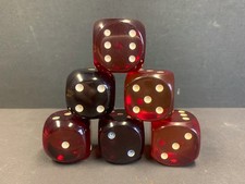6 DDR Würfel Catalin Bakelit