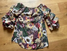 Moderne Damen Bluse Gr. 40 Neu,ausgefallener Arm, Neu