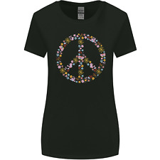 Floral Peace Symbol Hippie