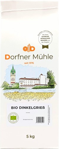 Bio dinkelgrieß dorfner - -,