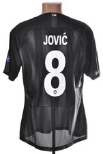 MATCH WORN EINTRACHT FRANKFURT 2018/2019 HOME FOOTBALL SHIRT XL #8 JOVIC