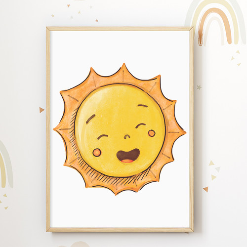 Lachende sonne kinderzimmer - sonne,