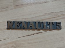 Renault 5 Schild Auto Typenschild Emblem Heck Car Motorrad Oldtimer Fahrrad Mark