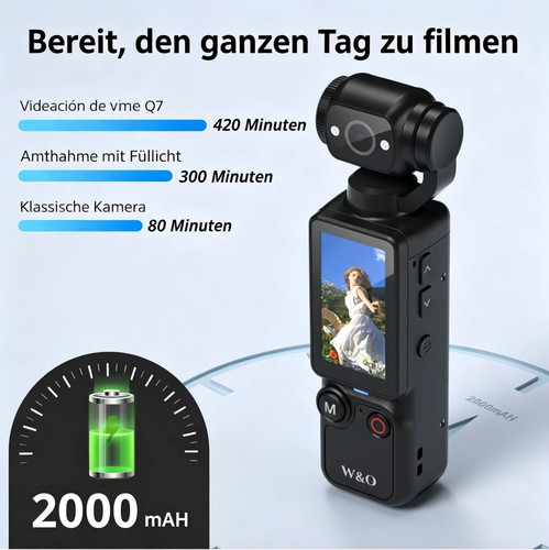 Videokamera mit - 4k, hd-