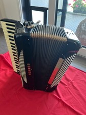 Hohner Akkordeon Gola 414 Piano 4-chörig 60er Jahre + extra Musettestimmstöcke