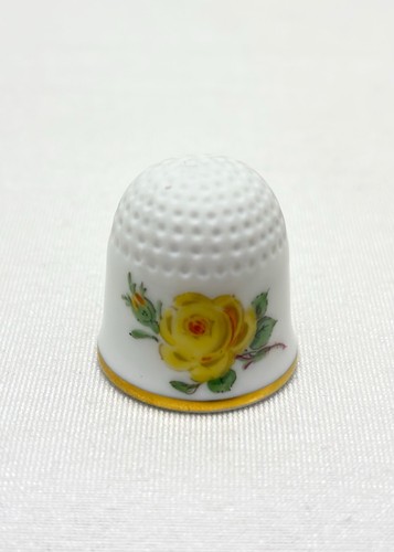 Meissen fingerhut gelbe rose - meissen,