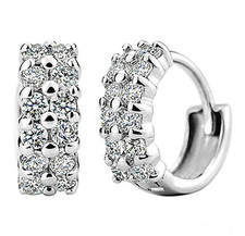 Klapp Creolen Doppelreihen