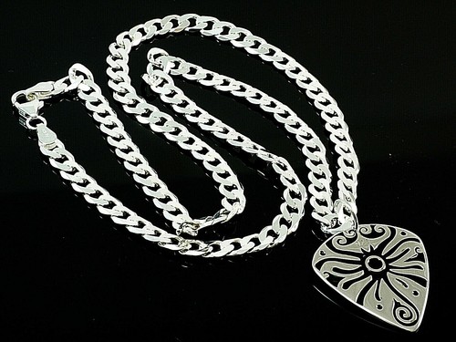 Silber plektrum mit - silber,