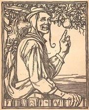 Georg Sluyterman von Langeweyde (1903-1978) Holzschnitt „Der Sonderbare Eichbaum