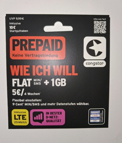 Congstar prepaid sim karte - ,