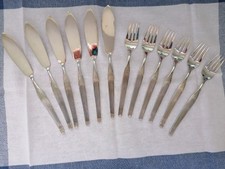 Besteckset, 6 Personen versilbert. "City" von R&B. Nur komplett zu verkaufen